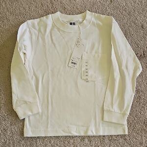 Uniqlo Kids White Long Sleeve Tee